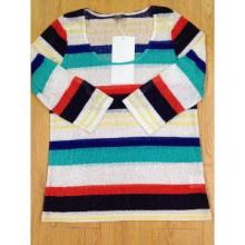 Women\'s knitted striped pullover