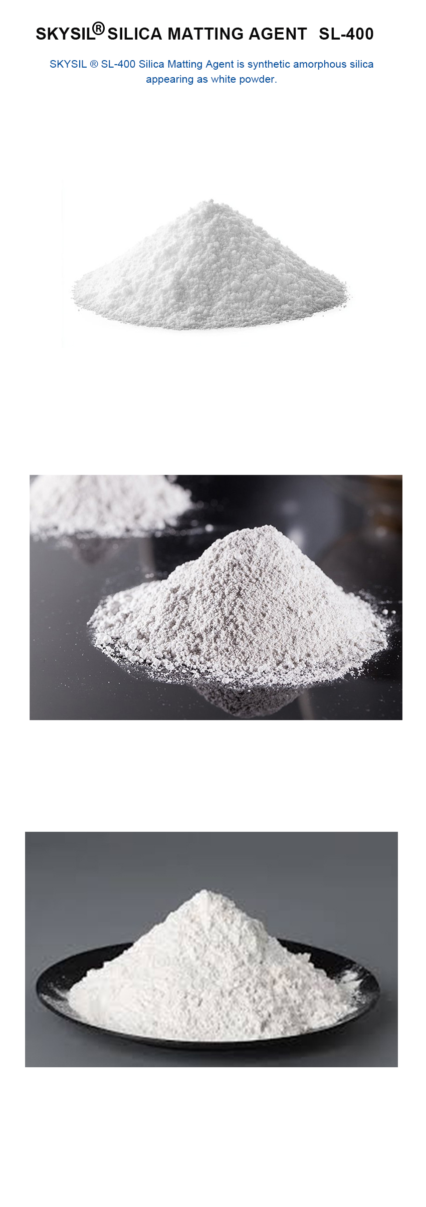 Quanxu Silica Dioxidpulver (SL-400) M4 QUANXU SILICA DIOXIDE POWDER (SL-400) M4