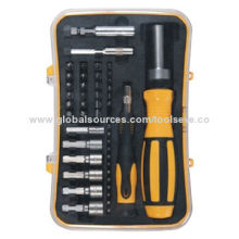 48-piece ratchet screwdriver set with 1 piece magnetic holder