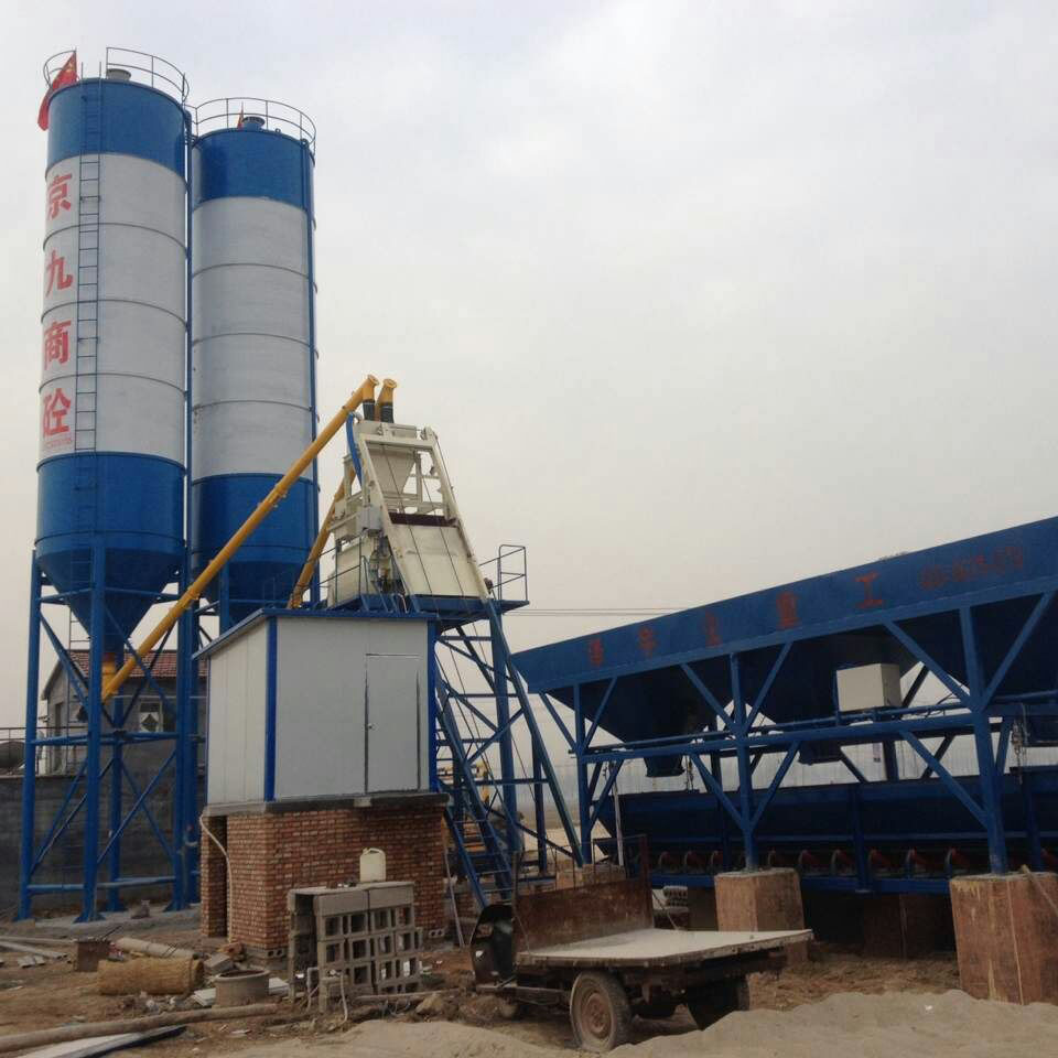 HZS35 ready mixed concrete batching plant in Malaysia
