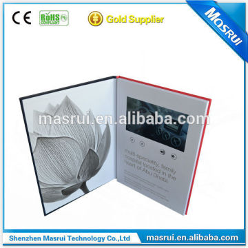 2016 new technology video books 7inches great digital children video book