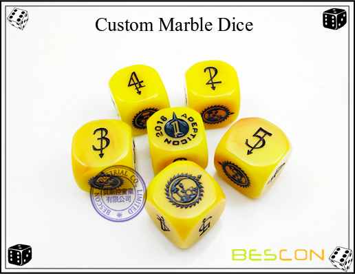 Custom Marble Dice