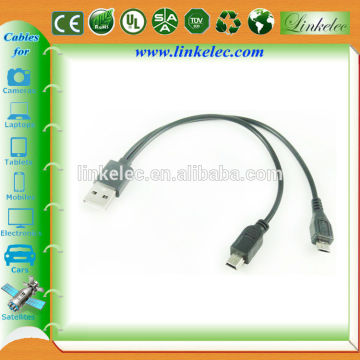 Double sided mini usb cable