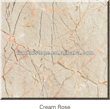 Chinese Cream Rose beige marble tiles