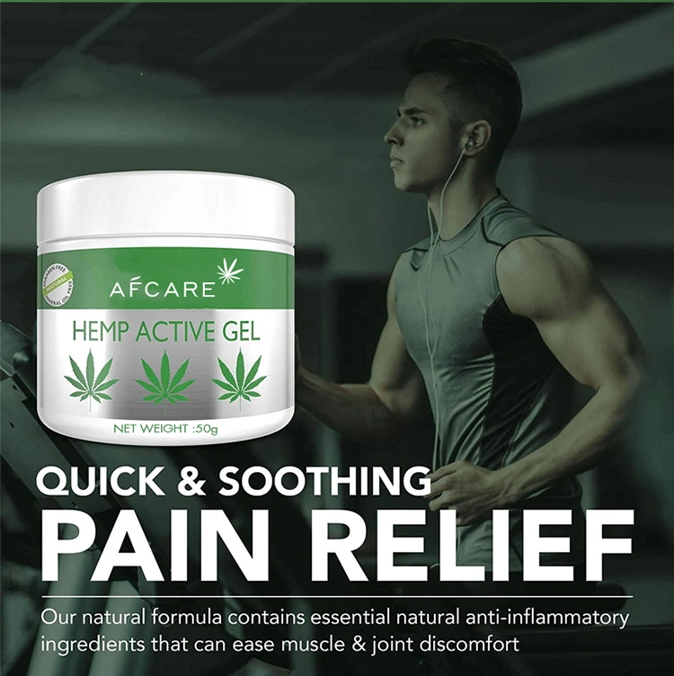 Private Label Natural Organic Cbd Hemp Active Relief Gel for Joints and Muscle