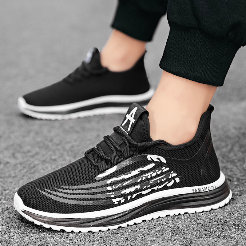 2021 fashion men fashion running footwear men's youth soft soled mesh sports shoes