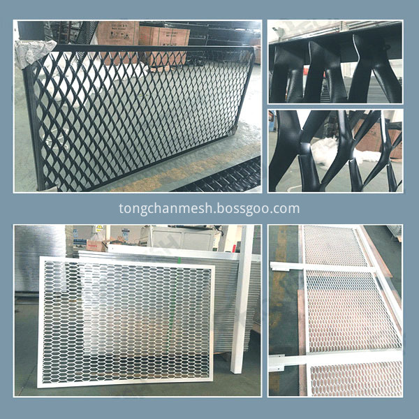 malha decorativa expandida de metal metal expanded decorative mesh