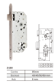 2130 espanha 85hole duplo parafuso mortise fechadura da porta