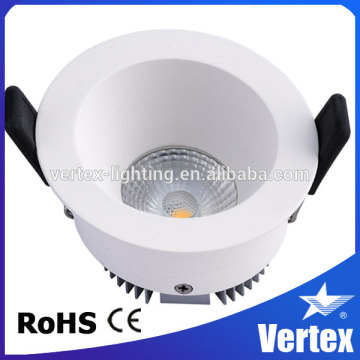 Anti-glare white lighting recessed 8W round dimmable white lighting