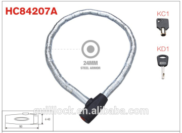 Carapace Lock,Armored Cable Lock,Motorcycle Lock HC84207A