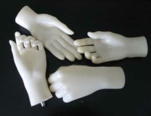 Plastic display mannequin hand models