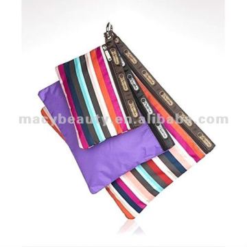 Cosmetics Cases Three Pack Nylon Zipper Pouches