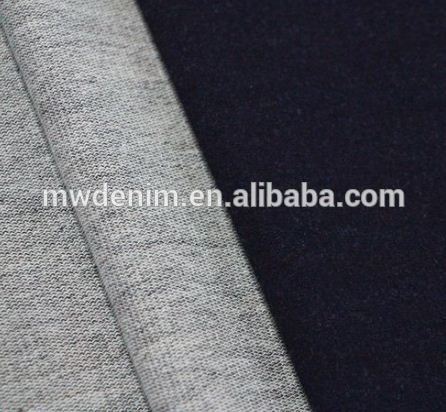 Indigo Knit Denim Cotton Fabric clothes materials for making clothes