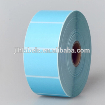 light biue Floodcoated Direct Thermal Labels, adhesive barcode labels, 40x30,1550 labels per roll