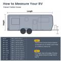 Ny Rip-Stop RV Cover Windproof Travel Trailer Fits