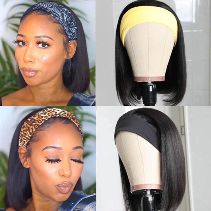 Wholesale Cheap Price Short Bob Straight Human hair Wigs Machine Made Glueless Remy Bob Wig For Black Women