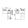 90 Degree Round Tube with Clip Connector