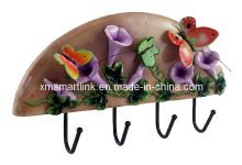 Butterfly &Morning Glory Kitchen Hook, Wall Hook, Hanging Hook