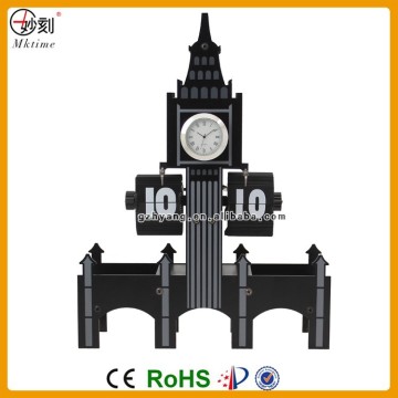 MK factory quartz wall clock big ben table flip clock