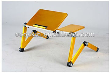 foldaway yellow multifunction computer table