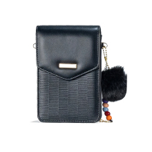 Wholesale Luxury Mini Stripe Geometric PU Leather Crossbody Messenger Bags for Mobile Phone