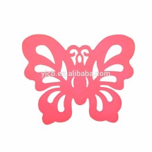 Silicone Lovely Butterfly Shape Cup Coaster Creative Rubber Cup Coaster