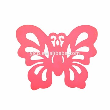 Silicone Lovely Butterfly Shape Cup Coaster Creative Rubber Cup Coaster