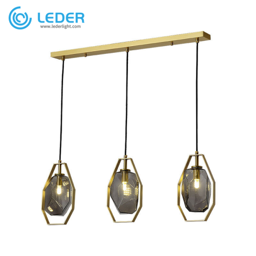 Lampe à suspension simple en cristal LEDER