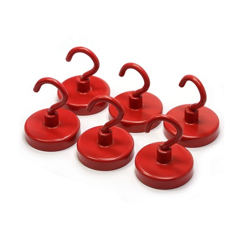 32mm TS16949 Certified Neodym Magnet Red hanging Hook