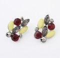 luxe elegante hars steen duidelijk kristallen grote mode stud oorbellen 2014 Hot verkopen Vintage Earings accessoires