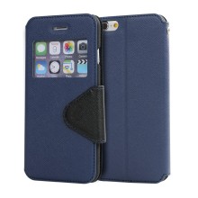 LZB flip leather PU wallet case design cover for Alcatel One Touch mpop case