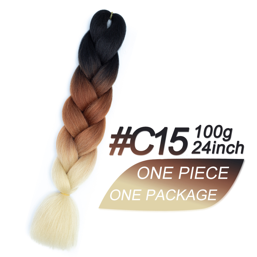 Hot sell Crochet hair weaves Synthetic Ombre Braiding Hair Jumbo Box Braids for Making Small Twist jumbo braiding hair