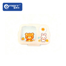 Little Bear Rectangular Lunch Box Transparent