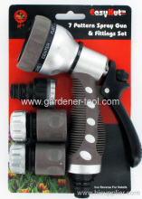 Plastic 7-function Garden Hose Nozzle With Chromium Plating Treatment?