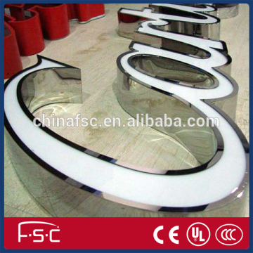 2015 hot sale DIY led illuminated letter sign stainless steel decoration alphabet letters wholesale