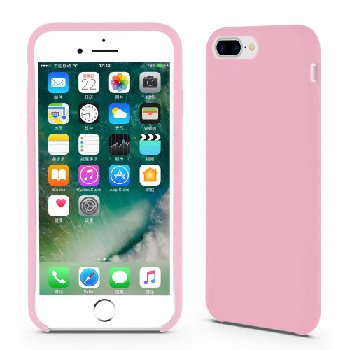 Adorable Pink Liquid Silicone Rubber iPhone8