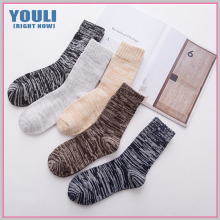 Breathable wholesale custom mens thick cotton winter sock