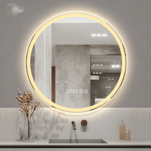 Bathroom Mirror: Black Frame Arch Full Length Round Bathroom Mirror