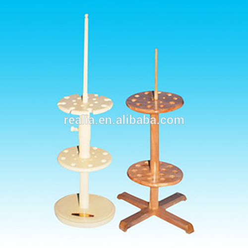 HML061 Wooden Pipette Holder Scale Straw Rack Dropper Support Burette Stand