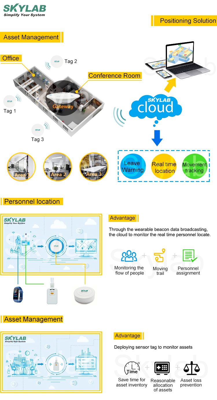 SKYLAB cheap price Ble 4.0 Low Energy Ble Programmable Bluetooth Module for smart home gateway