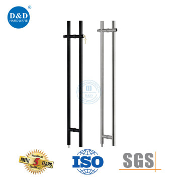 High Security Glass Door Pull Handle with Lock