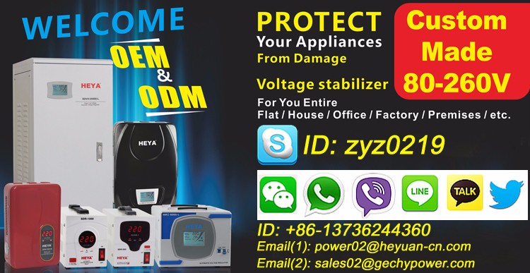 Wall Mounted Stabilizer Voltage Power Supply 12KVA 10KW Single Phase Automatic Voltage Regulator