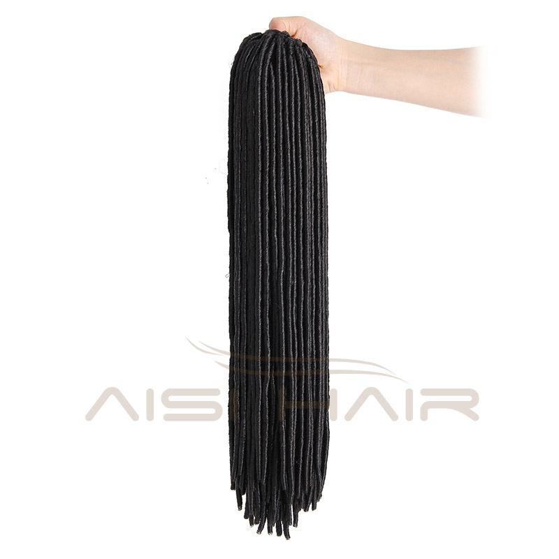 The Top Selling 18 inch Synthetic Dreadlocks Braids Hair Extensions High Temperature Colors Fiber Hair