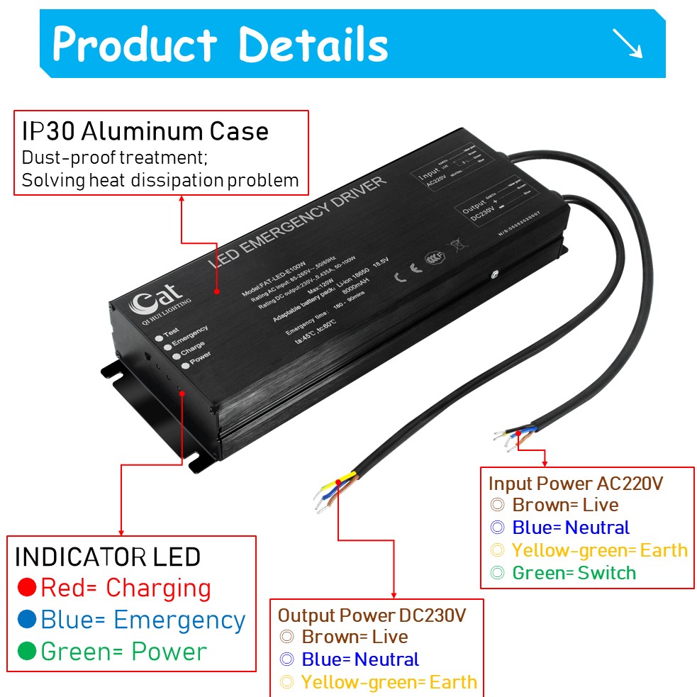 Durable AC LED switching power supply