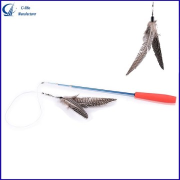 Interactive Pet Toy Feather Teaser Wand for Cat