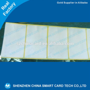13.56Mhz rfid sticker Smart recycled paper labels plain