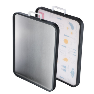 FDA Approved Double Sided Stainless Steel Chopping Board