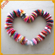 Wholesale Rainbow Winter Women Fake Fur Scarf