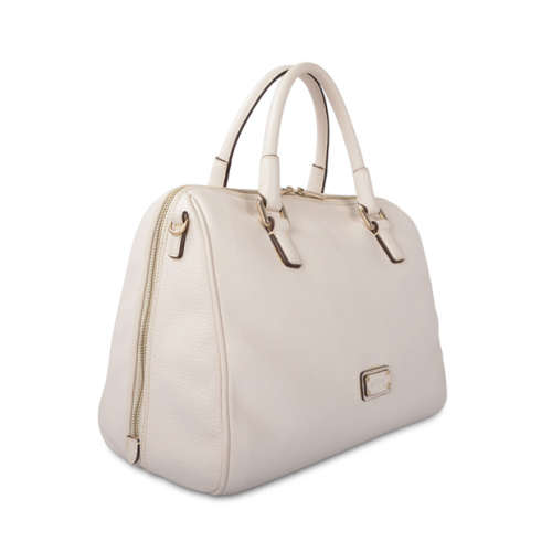 Sac fourre-tout en cuir pour femmes de tous les jours, beige