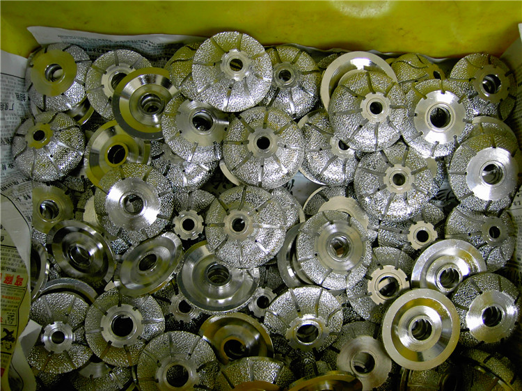 Hizar Vacuum Brazed Diamond Marble Profiling and Polishing Wheel to Edge Stone Shape